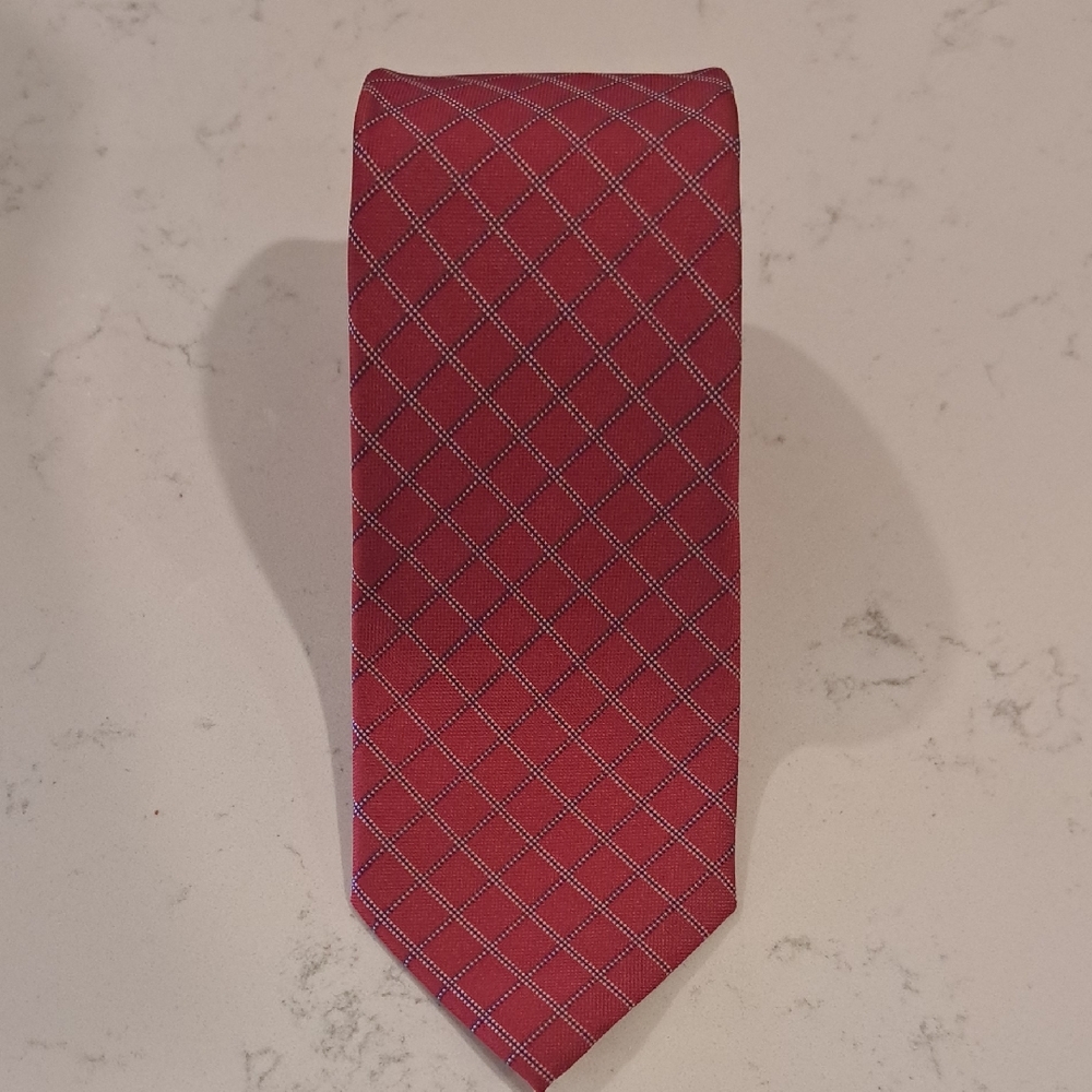 Dockers Red Striped Tie Classic Accessories